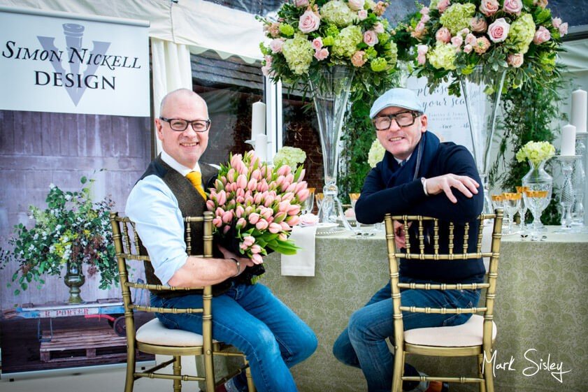 florists surrounded by flowers - corporate event photography - Mark Sisley Photography