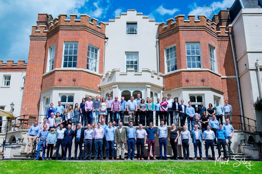 group photograph at corporate event at Taplow House Hotel - Mark Sisley Photography