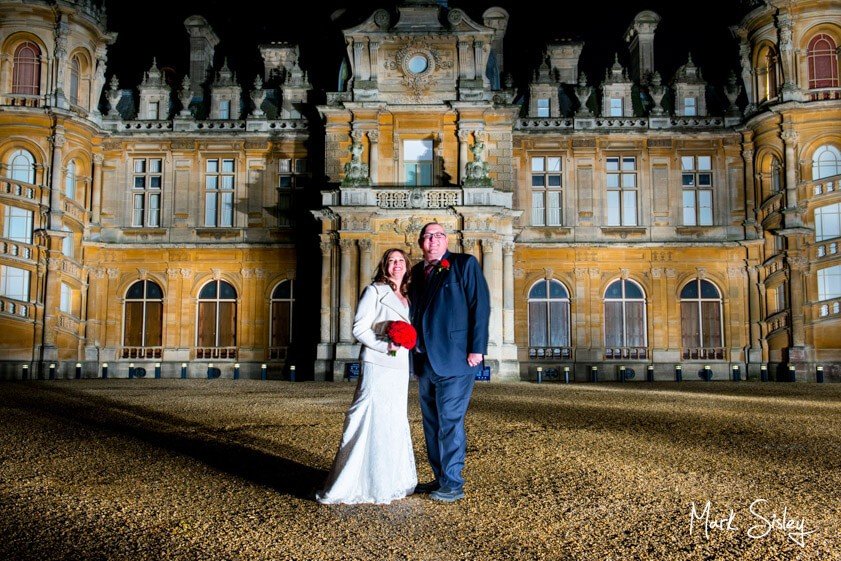 Bride and groom - wedding at Waddesdon Manor - Mark Sisley Photography