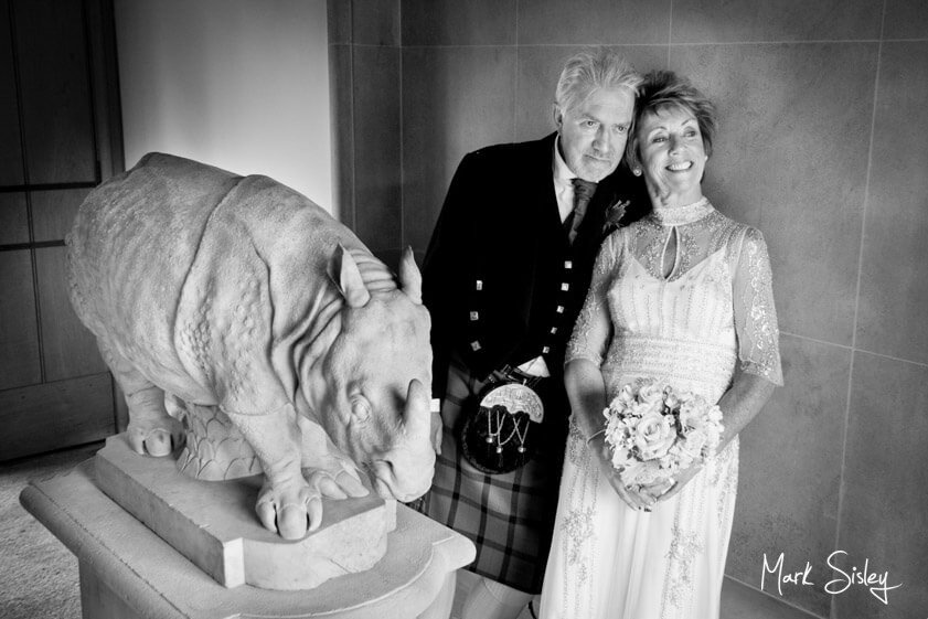 Bride and groom - wedding at The Dairy Waddesdon Manor - Mark Sisley Photography