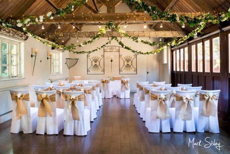 Five Arrows Hotel wedding ceremony interiors inside Old Coach House