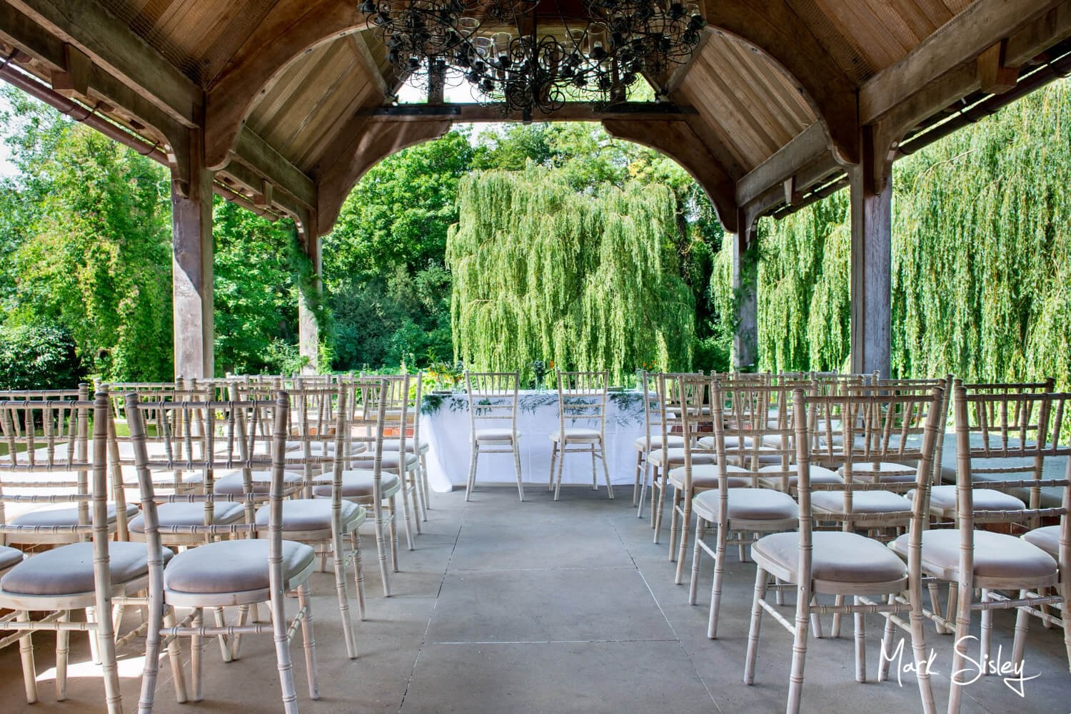Dairy Waddesdon wedding photographs in the pavilion pre ceremony