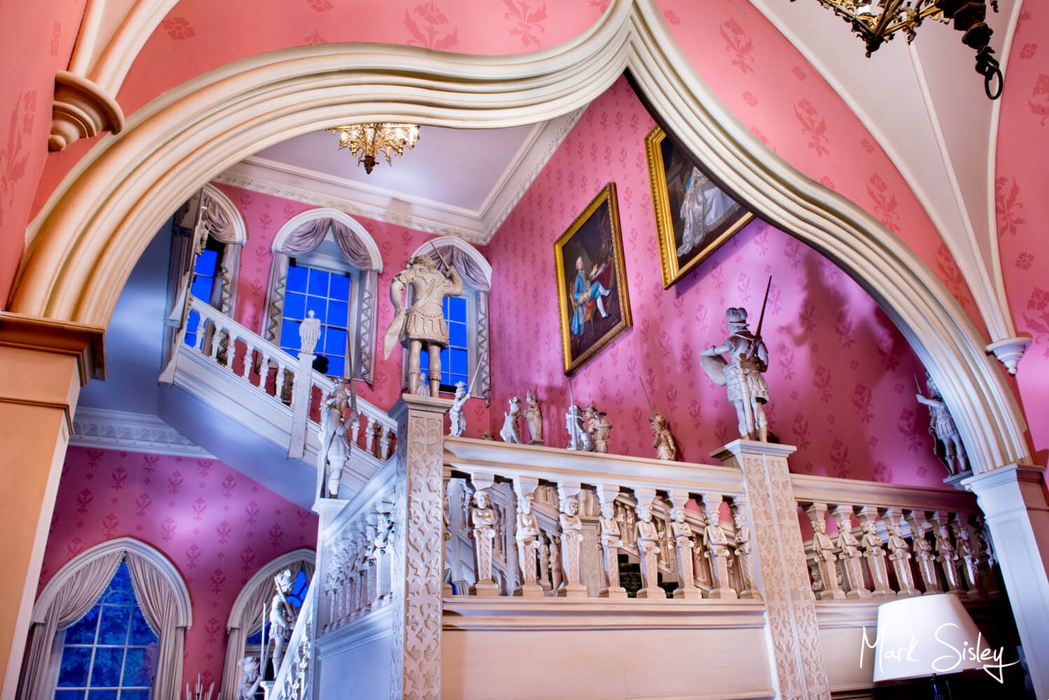 Buckinghamshire and London commercial photography of the most striking interiors at dusk - Hartwell House