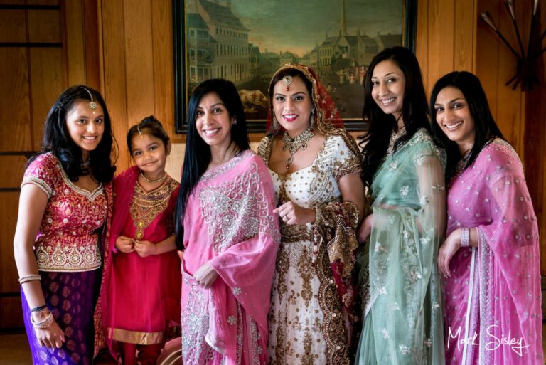 Buckinghamshire Asian wedding group pictures at The Dairy