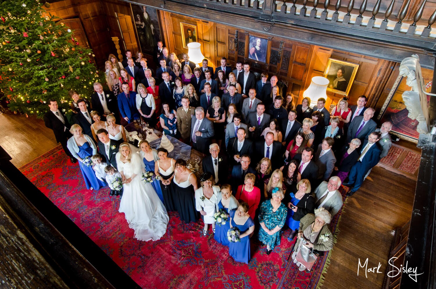Hampden House Wedding at Christmas in the Great Hall