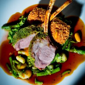 Colourful commercial food photography shot for a Buckinghamshire fine dining restaurant