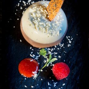Food photography - dessert for Buckinghamshire restaurant