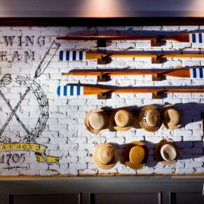 Architectural interior of restaurant for photo shoot in Berkshire