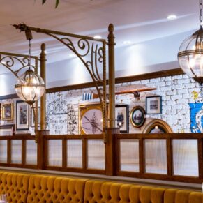 Architectural interior of restaurant for photo shoot in Berkshire