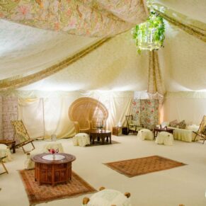 Buckinghamshire commercial photography - marketing pictures of marquee interiors