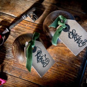 Buckinghamshire wedding detail photography - hand written invite