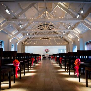 Stoke Place set up for wedding ceremony