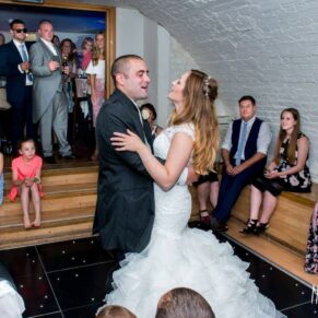 Bride and groom first dance at Taplow House Hotel wedding