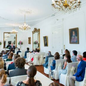 Wedding ceremony at Taplow House Hotel