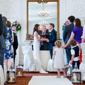 Wedding ceremony at Taplow House Hotel