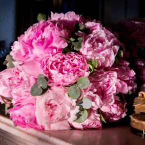 Bridal bouquet at Taplow House Hotel wedding