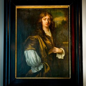 Antique oil painting at Taplow House Hotel wedding