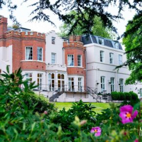 Architectural image of Buckinghamshire hotel - Taplow house Hotel exterior for wedding