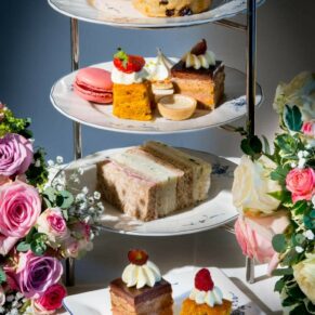 Food photography at Buckinghamshire hotel - afternoon tea for Taplow House Hotel wedding