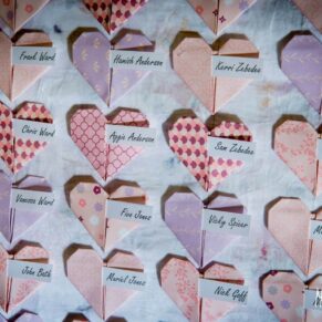 Wedding decorations seating plan at Taplow House Hotel wedding