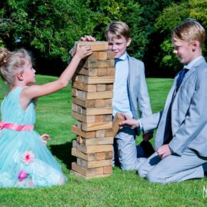 Informal image of wedding guests at Taplow House Hotel wedding