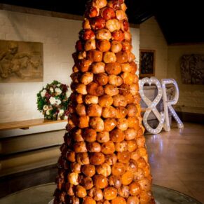 Wedding cake at The Dairy Waddesdon Manor winter wedding