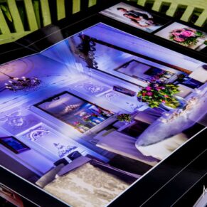 Graphistudio glossy coffee table wedding album