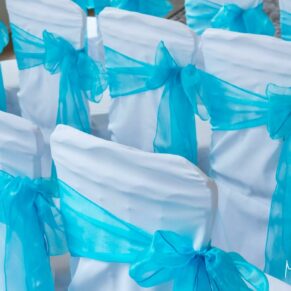 Beaumont Estate wedding photographs of the lovely chair covers
