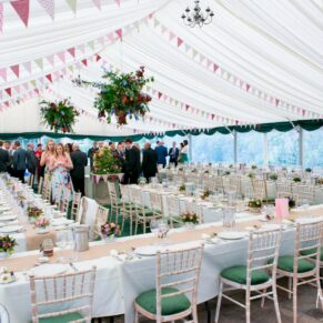 Buckinghamshire marquee wedding photography room setup