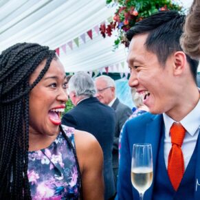 Buckinghamshire marquee wedding photography of the party atmosphere