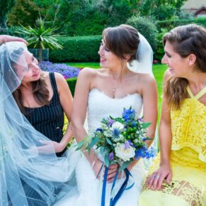 Five Arrows Hotel Waddesdon wedding photography of the ladies larking around