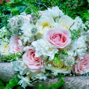 Magical bridal bouquet at Dairy Waddesdon wedding