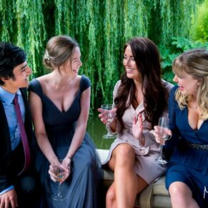 Magical moments with friends at Dairy Waddesdon wedding