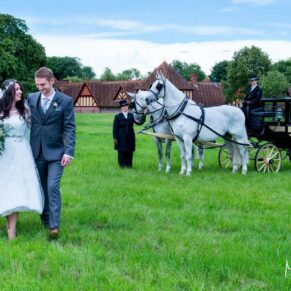 Dairy Waddesdon wedding photos of the bride and groom strolling through the gardens