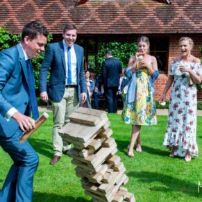 Dairy Waddesdon wedding photos of the lawn games