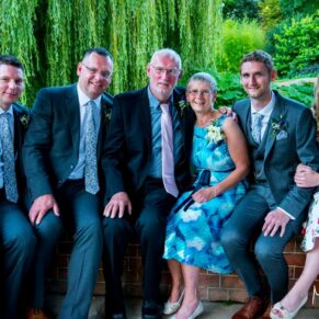 Dairy Waddesdon wedding photos of the close family members