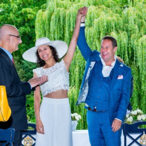 We did it at last - Dairy Waddesdon summer wedding