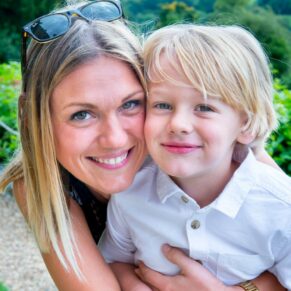 Buckinghamshire outdoor family portraits of a mother and son in Amersham