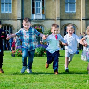 Missenden Abbey wedding celebration - these kids were so full of energy for these pictures