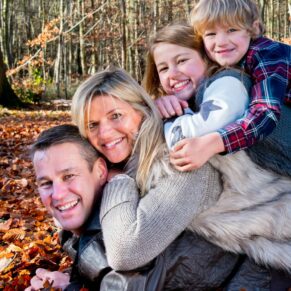Amersham and Beaconsfield autumn family portraits captured in Penn Woods