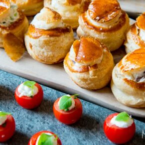 Cliveden House wedding pictures of the fabulous canapes