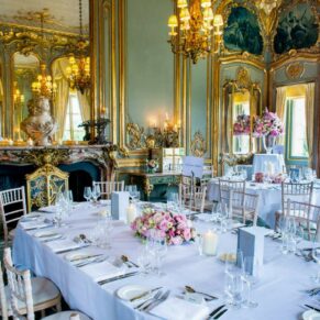 Cliveden House wedding image captured in the French Dining Room