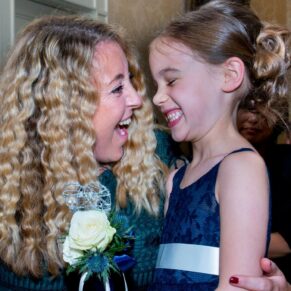 Hartwell House wedding photography of two ladies enjoying a giggle