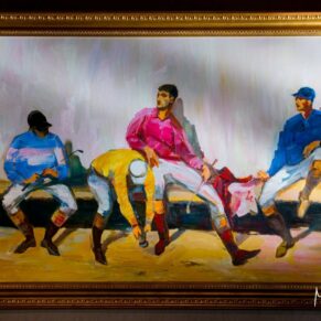 Modern artworks at St Michaels Manor wedding venue