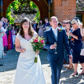 Dairy Waddesdon wedding day aisle from the ceremony