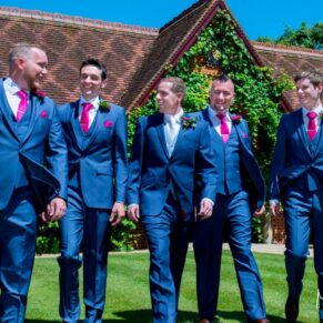 The lads pre ceremony at Dairy Waddesdon wedding day