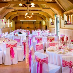 The West Hall at this Dairy Waddesdon wedding day