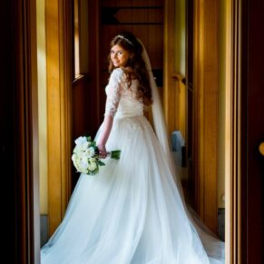 Dairy Waddesdon Manor wedding shot of the bride pre ceremony