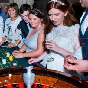 Casino time at this Dairy Waddesdon Manor wedding