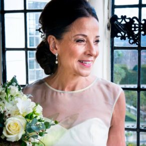 Danesfield House winter wedding photography of the bride pre ceremony in her room